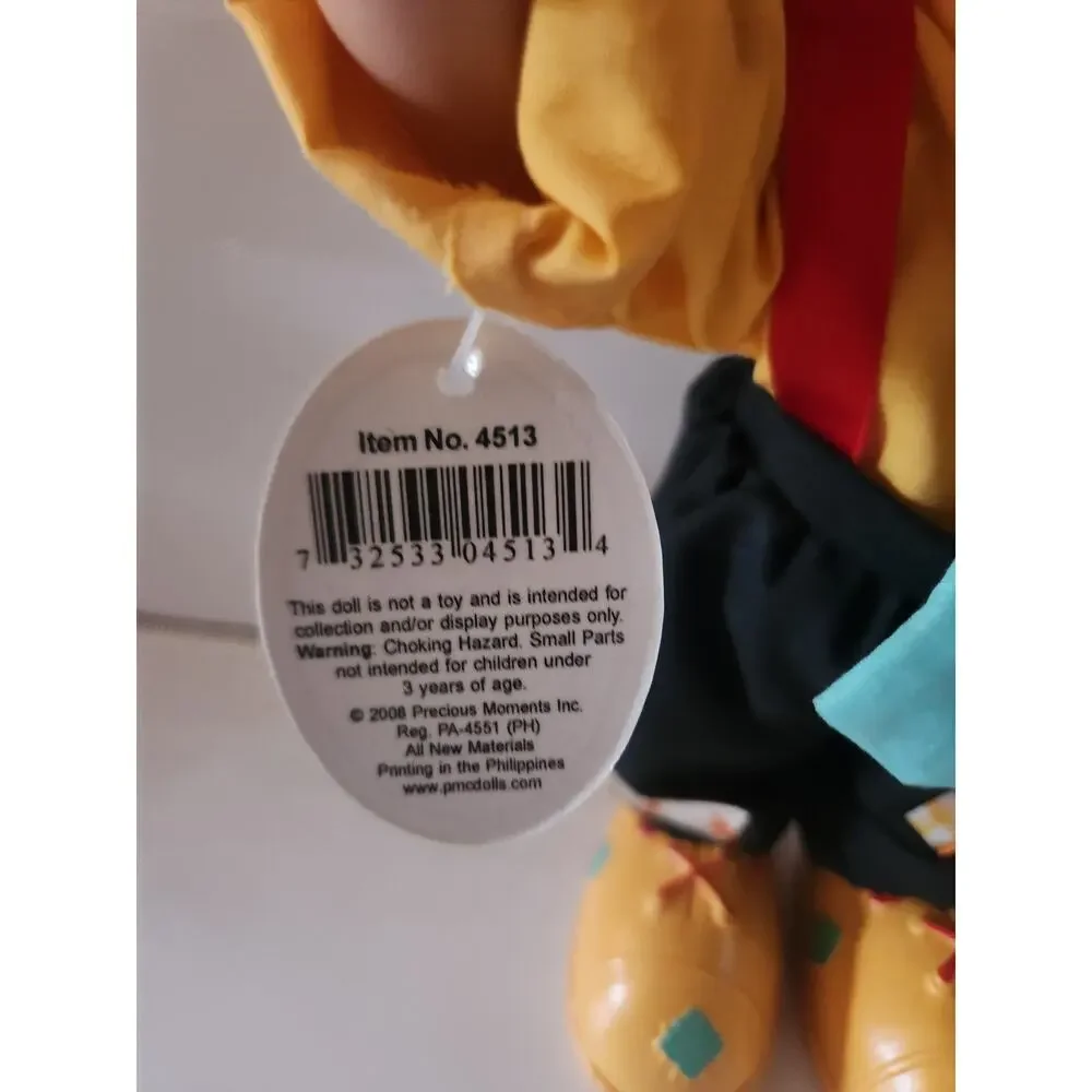 Precious Moments 2008 HO-BOO Doll Halloween Hobo 4513